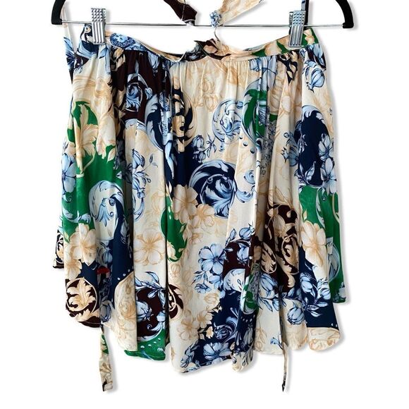 Agua Bendita Gillian dress Cardumen Multicolor rococo cherub print mini Revolve - Picture 6 of 15